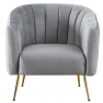 Design fotel. szürke Velvet szovet/gold króm-arany. BAGY Design fotel. szürke Velvet szovet/gold króm-arany. BAGY
