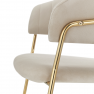 Design étkezőszék. bézs Velvet szovet/gold króm arany. DASMIN NEW TYP 1 Design étkezőszék. bézs Velvet szovet/gold króm arany. DASMIN NEW TYP 1