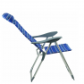 Állítható kerti szék. kék/szürke. AVELAR