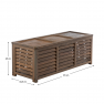 Kerti tárolódoboz. barna. LADAM Kerti tárolódoboz. barna. LADAM