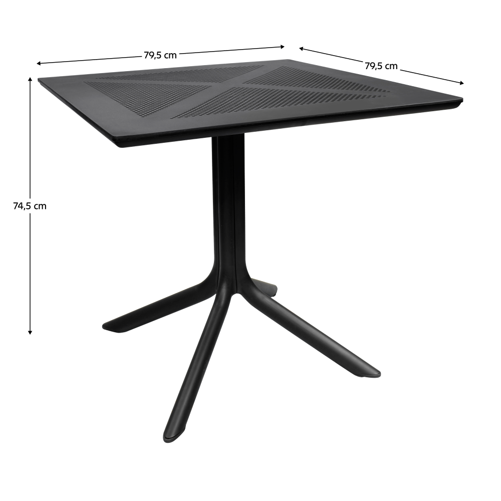 Kerti asztal. fekete. DENTON NEW