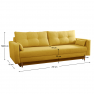 Kihúzható kanapé. sárga. BONYK