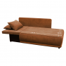 Kihúzható kanapé. terrakotta. balos. LIAMI