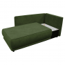Kihúzható kanapé. zold. jobbos. LIAMI