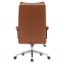 Irodai szék. barna camel ekobőr/króm. KAHIL Irodai szék. barna camel ekobőr/króm. KAHIL