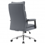 Irodai szék. szürke ekobőr/króm. KAHIL Irodai szék. szürke ekobőr/króm. KAHIL