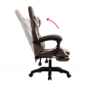 Irodai/gamer szék. barna/fehér. HOSPO Irodai/gamer szék. barna/fehér. HOSPO