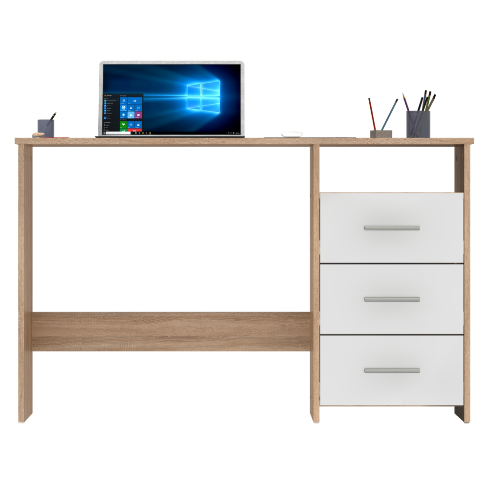 Számítógépasztal. sonoma tolgyfa/fehér. LARISTOTE NEW Számítógépasztal. sonoma tolgyfa/fehér. LARISTOTE NEW