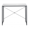 Íróasztal. fehér/fekete. 90x60 cm. MELLORA