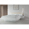 Ágy + 2x éjjeliszekrény. fehér/artisan tolgy. 180x200. FLORENS