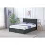 Ágy ráccsal. 180x200. szürke. MILARA