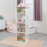 Gyerek konyvespolc. fehér/rózsaszín. MAISON TYP 2