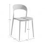 Rakásolható szék. fehér. RADANA NEW Rakásolható szék. fehér. RADANA NEW