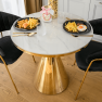 Étkezőasztal. arany/fehér márvány. GREIS TYP 1 Étkezőasztal. arany/fehér márvány. GREIS TYP 1