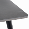 Étkezőasztal. szürke márvány/fekete. 160x80 cm. FLORENC TYP 2