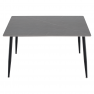 Étkezőasztal. szürke/fekete. 121x71 cm. FLORENC TYP 1