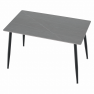 Étkezőasztal. szürke/fekete. 121x71 cm. FLORENC TYP 1