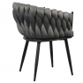 Étkezőszék. sotétszürke Velvet szovet/fekete. BLER