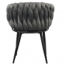 Étkezőszék. sotétszürke Velvet szovet/fekete. BLER