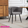 Étkezőszék. sotétszürke Velvet szovet/fekete. BLER