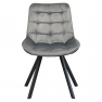 Étkezőszék. sotétszürke Velvet szovet/fekete. SAMIRA