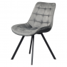 Étkezőszék. sotétszürke Velvet szovet/fekete. SAMIRA