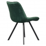 Étkezőszék. sotétzold Velvet szovet/fekete. SAMIRA