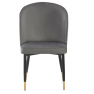 Étkezőszék. szürke Velvet szovet/fekete. UDAJA