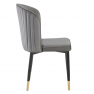 Étkezőszék. szürke Velvet szovet/fekete. UDAJA
