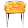 Étkezőszék. sárga Velvet szovet/fekete. DOROTA