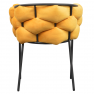 Étkezőszék. sárga Velvet szovet/fekete. DOROTA