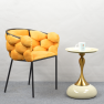 Étkezőszék. sárga Velvet szovet/fekete. DOROTA