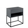 Éjjeliszekrény/kisasztal. grafit/fekete. ARTI TYP 2