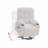 Állítható masszázs fotel. fehér. HUDSON Állítható masszázs fotel. fehér. HUDSON