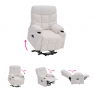 Állítható masszázs fotel. fehér. HUDSON Állítható masszázs fotel. fehér. HUDSON