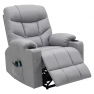 Állítható masszázs fotel. világosszürke. HUDSON Állítható masszázs fotel. világosszürke. HUDSON