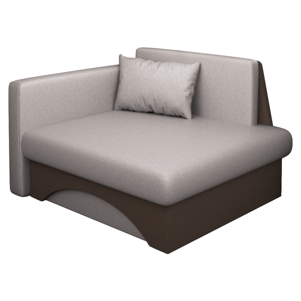 Kinyitható fotel. bézses szürke Taupe/barna. KUBOŠ NEW UNI