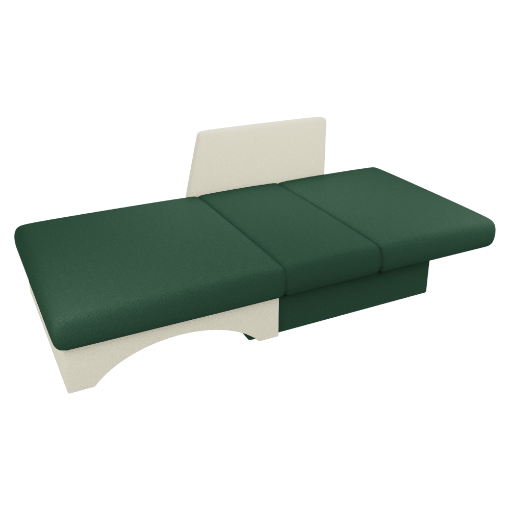 Kinyitható fotel. zold/bézs. KUBOŠ NEW UNI