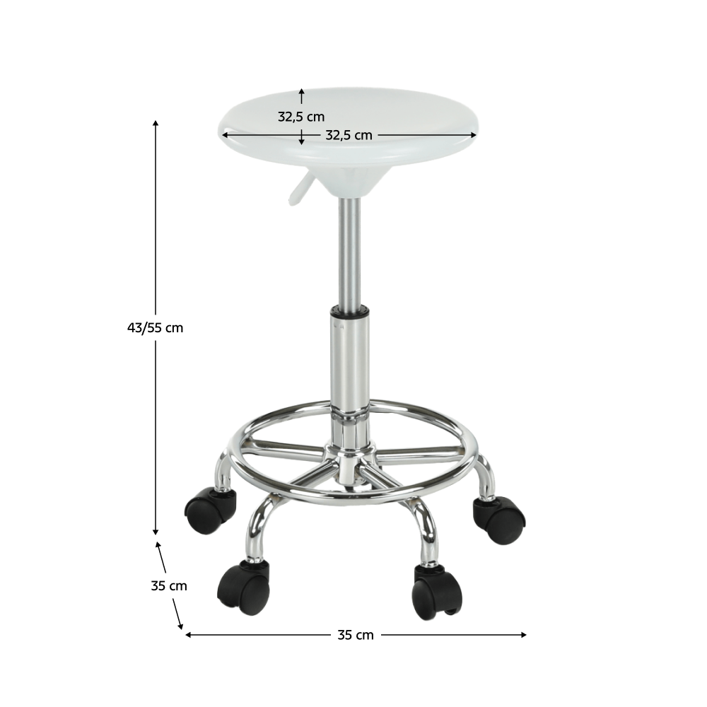 Szék. fehér/króm. MABEL 4 NEW Szék. fehér/króm. MABEL 4 NEW