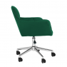 Irodai szék. smaragd selymes szovet/króm. HAGRID NEW Irodai szék. smaragd selymes szovet/króm. HAGRID NEW