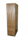 1 ajtós 4 fiókos naturlakkozott fenyő szekrény. 1 ajtós 4 fiókos naturlakkozott fenyő szekrény.