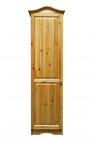 1 ajtós naturlakkozott fenyő szekrény.
