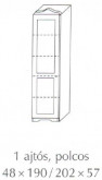 Fenyő szekrény 1 ajtós