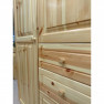 Fenyő szekrény 2 ajtós 4 fiókos