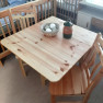 Lehajtható fenyő asztal Lehajtható fenyő asztal