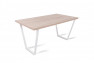 Amszterdam asztal 90x139-es méretben Sonoma tölgy színben, fehér lábbal Amszterdam asztal 90x139-es méretben Sonoma tölgy színben, fehér lábbal