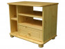 Fenyő komód, TV állvány 1 fiókos nyitott