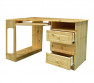 Sarok fenyő íróasztal balos kivitel