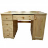 Fenyő íróasztal 1 ajtós 4 fiókos