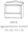 Ágyneműtartós fenyő komód